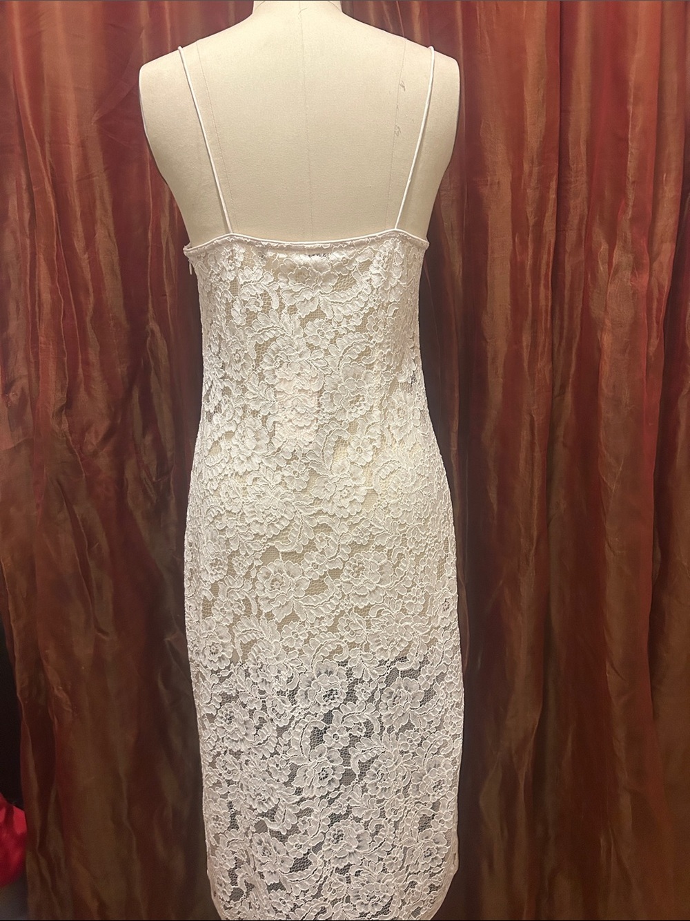 Doen Ivory Lace Midi Slip Dress - Picture 6 of 13